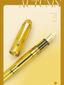 金豪 9013 钢笔四季彩色透明笔杆便携夹心跳 F 笔尖适用于办公室签名学校书写 - 均碼 - 查看 8