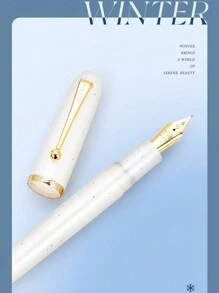 金豪 9013 钢笔四季彩色透明笔杆便携夹心跳 F 笔尖适用于办公室签名学校书写 - 均碼 - 查看 9