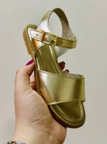 Delicate Basic Flat Children's Sandal - 金色 - 查看 1