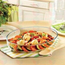 3 Oval Trays 3L Assorted Color Lid Large Dessert Parties Lasagna Pancakes Sweets Pies - Trong suốt - Xem 6