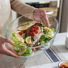 3 Oval Trays 3L Assorted Color Lid Large Dessert Parties Lasagna Pancakes Sweets Pies - Trong suốt - Xem 5