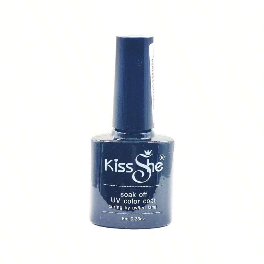 Kiss She Black White Gel Polish - Professional Nail Art - UV Color Coat - 8ml - màu đen - Xem 1