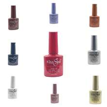 Kiss She Black White Gel Polish - Professional Nail Art - UV Color Coat - 8ml - màu đen - Xem 2