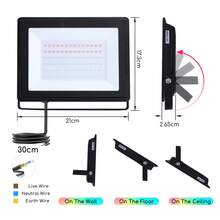 Aigostar Foco LED para exteriores de 50W,Foco LED de color RGB con control remoto, 6 modos estroboscópicos, modo DIY, temporizador, regulables, IP65 a prueba de agua para jardín, fiesta, etc.