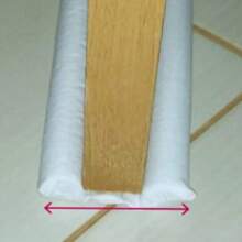Protetor Veda Porta Protege Contra Insetos E Poeira 80 CM - Branco - Visão 3