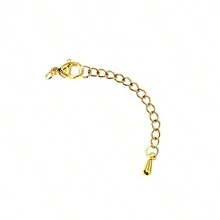 Dây chuyền mở rộng vòng cổ bằng bạc mạ vàng bằng thép không gỉ, Chuỗi mở rộng vòng tay, Thích hợp cho vòng tay và vòng chân, được sử dụng để làm đồ trang sức tự làm - Nhiều màu - Xem 33