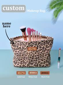 1 件定制豹纹拉链化妆包美观大容量化妆包盥洗包钱包、化妆包化妆袋护肤包盥洗包包装立方体、旅行必需品巡航必需品宿舍必需品、个性化婚礼伴娘礼物、搞笑、卡哇伊、Y2K、极简主义、通勤、商务休闲、基础款、定制、个性化、独特、定制、送给他的理想礼物、送给她、她、家人、朋友、女朋友的理想礼物、周年纪念、生日、节日/度假、户外/郊游/旅行/徒步旅行/体育场/运动/登山、商务/通勤/工作/办公室、学校用品、返校、学校礼物、办公室用、学校用、教室用、教师礼物、大学用、同事用、宿舍用、老师用、男孩用女生,青少年,初中生,中学生,高中生,大学生,大一,大二,低年级