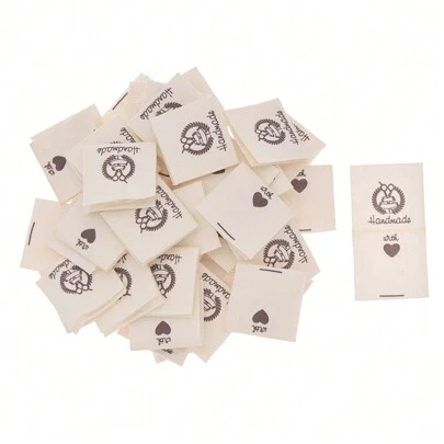 50pcs Handmade Fabric Tag Scissors Wreath