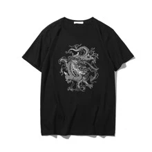 Dragon Aesthetich Unisex T-Shirt - Black - View 2