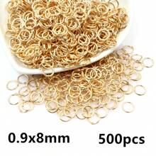 500pcs 3-12mm Metal Jump Rings Split Ring Open Single Loops DIY Jewelry Making Accessories Findings
