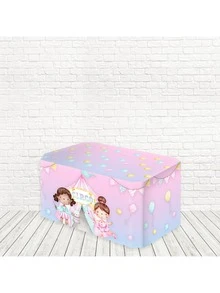 Towel Cover Table Decoration 3d Sublimated Fabric Veste Fácil Circo 0.70Lx1.40H - 粉紅馬戲團 FTM-069 - 查看 2