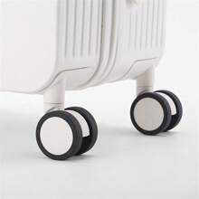 Multi-Functional Luggage Set, Made Of PCS + ABS, Wide Handle, USB Port, Water Bottle Holder, Wet & Dry Separate Lining Bag, 14" Vanity Case And 20" Rolling Suitcase With Rotatable Wheels, TSA Lock, Suitable For Business, School, Tourism, Vacation, Unisex, Travel Luggage, Ideal Gift For Men, Women, Students, Couples, Honeymoon, Study Abroad, Graduation Bag For School School Accessories School Stuff - Black - View 2