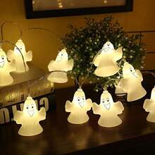 万圣节装饰灯串，鬼魂主题，室内外节日装饰，有趣的场景设置，LED 灯串，DIY 照明万圣节装饰房间装饰万圣节花园装饰礼物仙女节日装饰节日装饰 - 大幽靈 - 查看 8