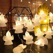 万圣节装饰灯串，鬼魂主题，室内外节日装饰，有趣的场景设置，LED 灯串，DIY 照明万圣节装饰房间装饰万圣节花园装饰礼物仙女节日装饰节日装饰 - 大幽靈 - 查看 11