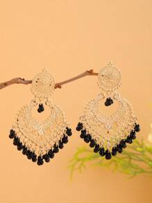 EVBEA 1 对夸张波西米亚风格珠子和流苏耳环，适合女性日常佩戴 - 彩色 - 查看 15