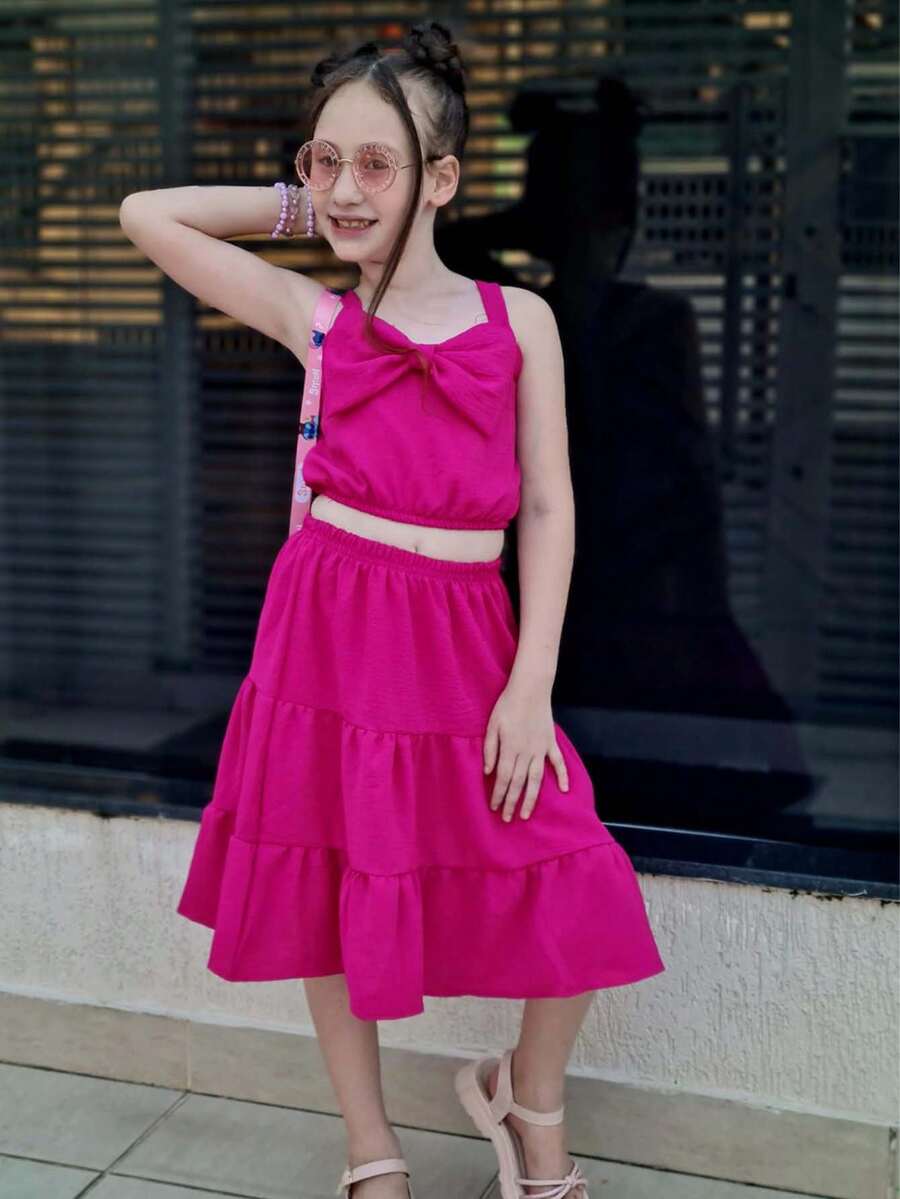 Young Girls Sets - Hồng - Xem 1