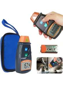 Digital Laser Tachometer Measure Rpm - màu đen - Xem 5