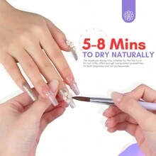 Saviland Monomer Acrylic Nail Liquid 4oz - Acrylic Liquid And Acrylic Nail Brush Size 12 For Acrylic Powder With Glass Cup Cleaning Pads Acrylic Nail Kit Tools For Beginners DIY Nail Extension Carving Acrylic Press On Nails
