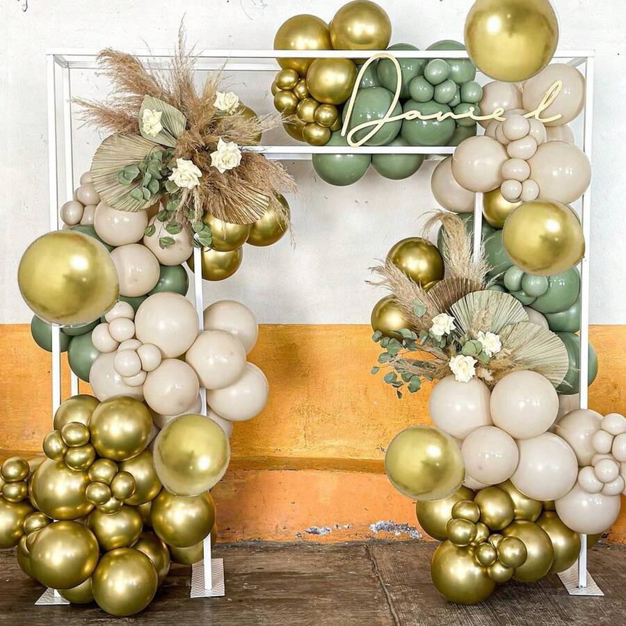 Kit de arco de corona de globos, decoración para Acción de Gracias, revelación de género, boda, cumpleaños, aniversario, graduación, vacaciones, celebración, evento temático, interior, suministros de decoración para fiestas - Multicolor - Ver 1