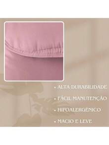 Queen Micropercal Duvet - Màu hồng gỉ - Xem 2