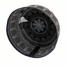 1頂男士塔基亞帽,繡花拓皮,適用於日常 - 棕色 - 查看 3