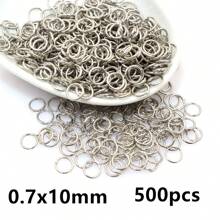 500pcs 3-12mm Metal Jump Rings Split Ring Open Single Loops DIY Jewelry Making Accessories Findings