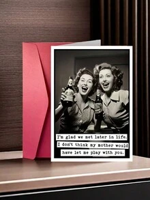 Make Her Birthday Unforgettable! This Funny Greeting Card Is The Perfect Gift For Your Best Friend. A Humorous And Joyful Way To Celebrate Her Special Day. - Multicolor - View 8
