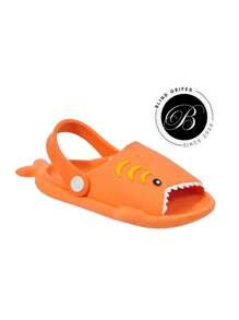Baby Slippers Bebe Tubarão Sandal Girl And Boy Sandal Lightweight Soft Eva Non-Slip Baby Shar Slipper - 橘色 - 查看 7