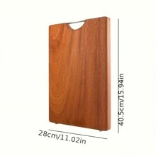 Thớt Gỗ Hồng Sắc, Thớt Kháng Khuẩn Gỗ Nguyên Khối, Khối Làm Thịt Thớt Gỗ, Thớt 2 Mặt Dày - Gỗ đỏ - Xem 5