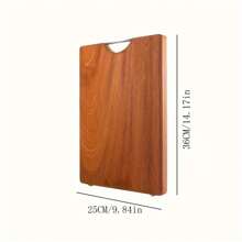 Thớt Gỗ Hồng Sắc, Thớt Kháng Khuẩn Gỗ Nguyên Khối, Khối Làm Thịt Thớt Gỗ, Thớt 2 Mặt Dày - Gỗ đỏ - Xem 6