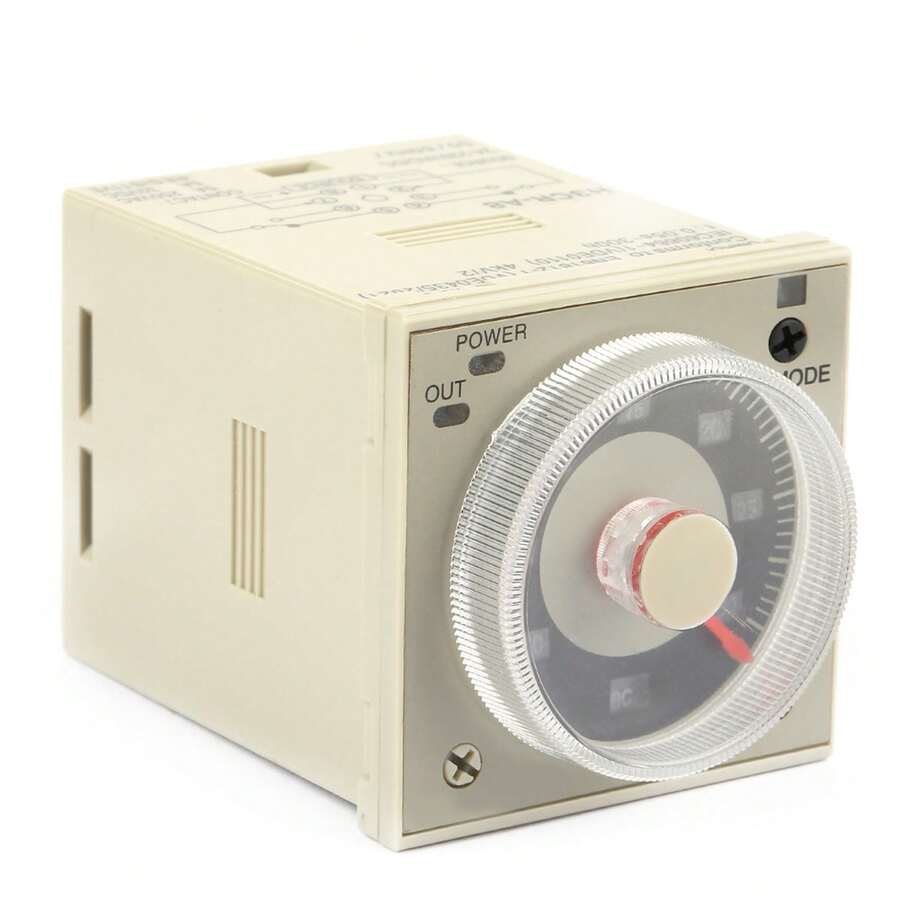 Relé temporizador de retardo H3CRA8 1.2S300H Relé de tiempo de control de perilla de 8 pines CA 220 V - Blanco - Ver 1