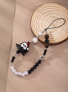 Horror Series Skeleton & Monster Multi-Elements Beaded Phone Lanyard - 彩色 - 查看 5