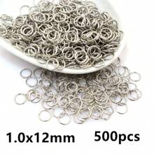 500pcs 3-12mm Metal Jump Rings Split Ring Open Single Loops DIY Jewelry Making Accessories Findings