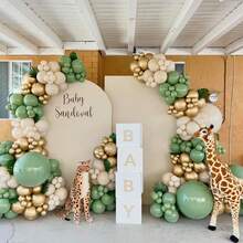 Kit de arco de corona de globos, decoración para Acción de Gracias, revelación de género, boda, cumpleaños, aniversario, graduación, vacaciones, celebración, evento temático, interior, suministros de decoración para fiestas - Multicolor - Ver 3