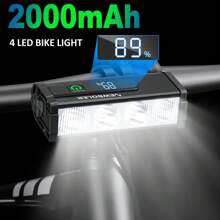 NEWBOLER Bicycle Light 2000mAh Bike Front Light Waterproof Flashlight USB Charging Bicycle Light MTB Bike Light