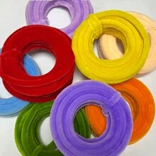 Ống làm sạch ống 13 mét/511 inch, Không cần cắt, Thân cây nhung nguyên khối, Bộ hoa nhung tự làm, Ống làm sạch ống thủ công Giáng sinh, Ống làm sạch ống số lượng lớn, Ống làm sạch ống nghệ thuật cho vật dụng trang trí Giáng sinh sáng tạo - Nhiều màu - Xem 4