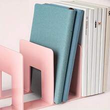 2 chiếc Giá sách kim loại hình cuốn sách - màu đen - Xem 4