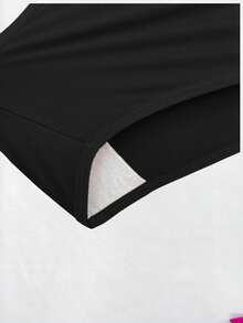 Comfort Thong Panties With Folded Waistband - màu đen - Xem 3