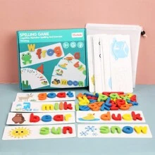 Montessori 26 Alphabet Word Puzzle Toy, English Learning Cognitive Toy, Educational Toy, Children Gift