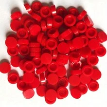200 stuks/partij Tegel 1x1 Ronde Speciale Baksteen Bouwblok Kleine Deeltjes Bulk Bakstenen Onderdelen Diy Speelgoed Wintercadeaus, Bouwstenen, Bouwstenen, Bakstenen