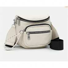 Women's Faux Leather Waist Bag - 米色 - 查看 1