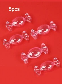 5pcs/10pcs, Clear Candy Plastic Storage Boxes, Cute Clear Jewelry Display Boxes, Small Business Supplies, Packaging Boxes, Wedding Decorations, Gift Boxes, - White - View 14