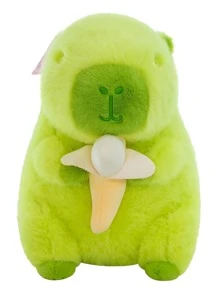 25/30/45cm Capybara Wearing Strawberry Hat/Turtle Backpack/Snot Capybara/Muscle Stud/Holding Milk Tea/Non-Charred Green Plush Toy Simulation Animation Toy Cute Capybara Doll Plush Toy Perfect Gift For Kids Birthday Party Supplies Christmas, New Year, Valentine's Day Gifts Home Decor - Multicolor - View 3