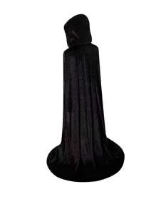 1pc Halloween Velvet Cloak Witch Demon Robe Cosplay Costume Party Stage Prop - Multicolor - View 15