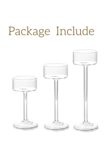 Glass Candle Holder For Tea Light, 6Pcs Clear Hurricane Candle Holder For Table Centerpiece, Tealight Candle Holder Centerpiece For Dining Room Table Wedding Party Home Decor,Halloween And Decorations - 無色 - 查看 8