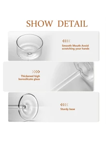 Glass Candle Holder For Tea Light, 6Pcs Clear Hurricane Candle Holder For Table Centerpiece, Tealight Candle Holder Centerpiece For Dining Room Table Wedding Party Home Decor,Halloween And Decorations - 無色 - 查看 7