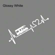 Motorhome Universal Stickers For RV Caravan Camper Van Horsebox Car Accessories Graphics Electrocardiogram Film Decor Decals Auto Tuning Accessories 45x16cm - one-size - View 14