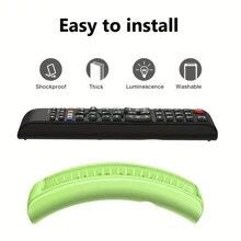 1PC Glow In The Dark Case Cover For Samsun TV Remote Control - Fits BN59-01199F BN59-01289A BN59-01301A BN59-01315A BN59-00666A BN59-00741A Model, Silicone Universal Smart TV Remote Replacement Sleeve Skin With Lanyard Glow - Multicolor - View 5