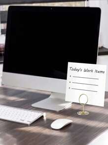 10 件 - 桌牌架、优质迷你桌号架、卡片架、金属丝照片架、装饰品、婚宴、派对、生日、桌面中心装饰、周年纪念派对（金色）