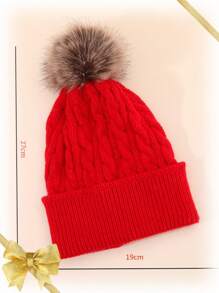 1pc Casual Striped & Plaid Knit Beanie Hat, Warm Acrylic Slouchy Ski Cap For Men And Women, Autumn/Winter - A - View 7